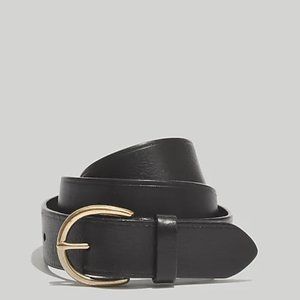 Madewell Perfect Leather Belt - Black